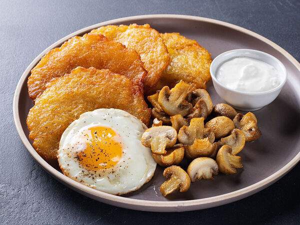 Паб 1067 - Драники с шампиньонами