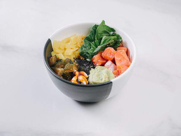 Воронка кофе и вино - Поке Лосось