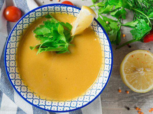 Миндаль - Крем-суп из чечевицы