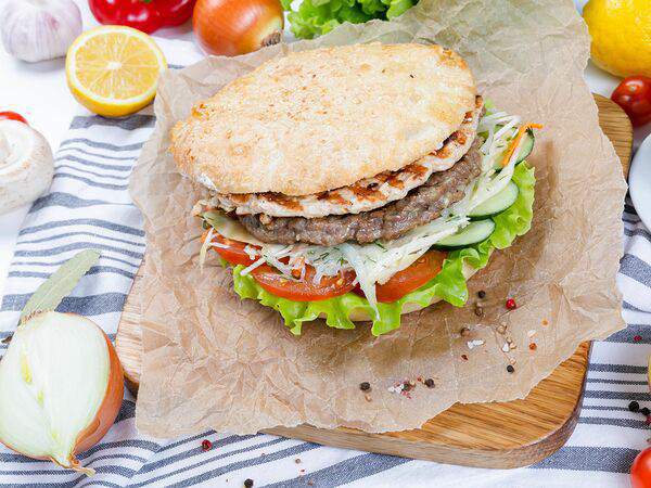 Югославия гриль - Мега Сэндвич бургер микс