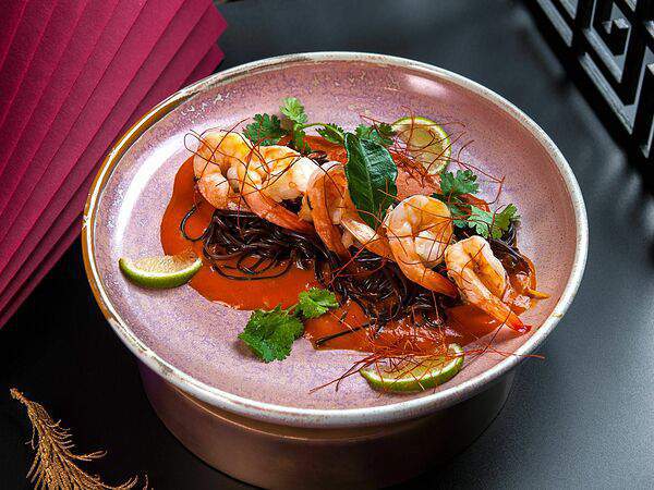 Сhino - Креветки Том Ям с черной фунчозой