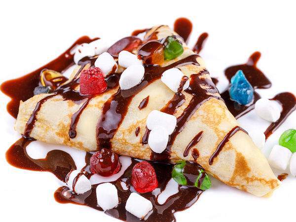 7 ложек - Блин с маршмеллоу и шоколадом