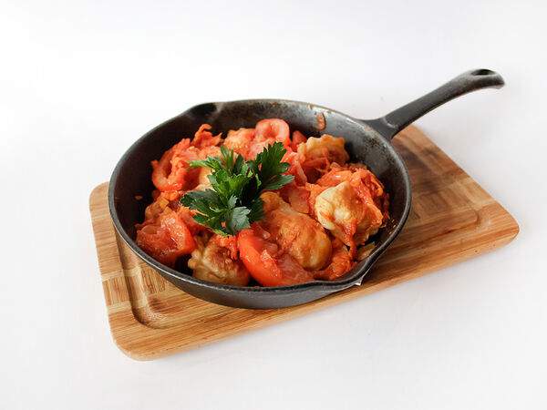 Вареничная №9 - Вареники картофельные с овощами и сальсой