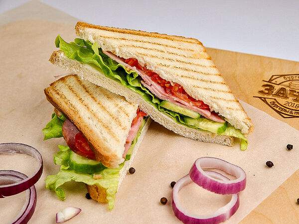 Зачёт Пицца & Бургеры - Сэндвич Клаб с ветчиной