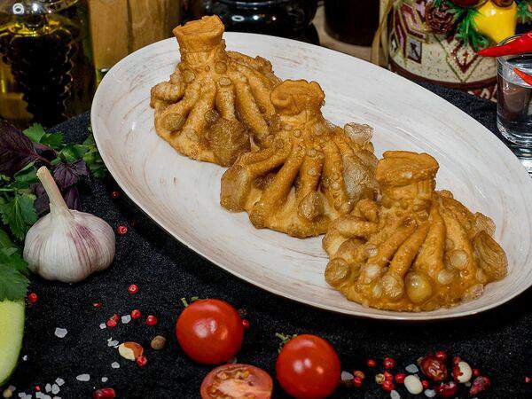 На дровах - Хинкали с телятиной