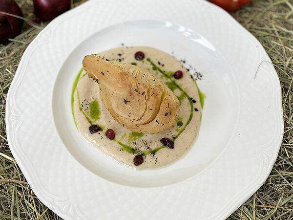 Васнецовъ - Печёная капуста с орехово-капустным соусом