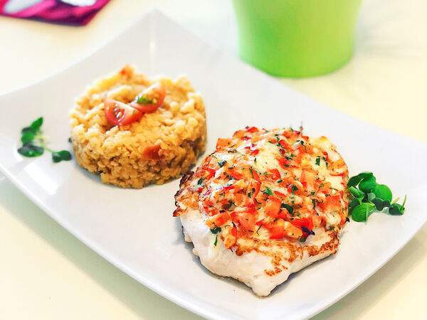 Smart Cafe - Куриная грудка, запеченная с сыром и овощами