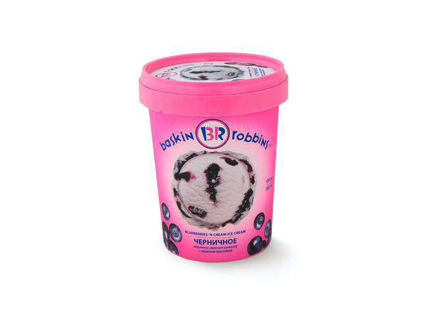 Баскин Роббинс, мороженое - Кварта Черничное