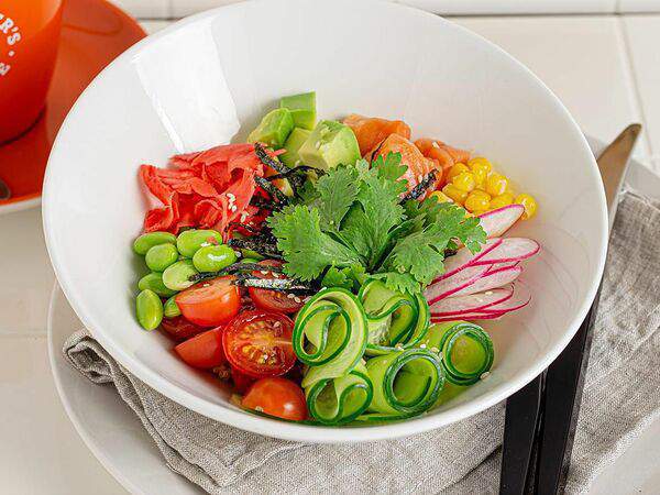 Traveler's coffee - Поке с лососем