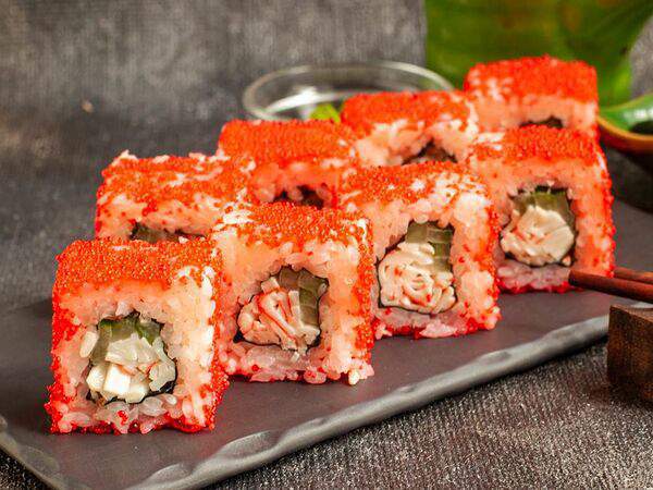 Большие Тарелки - Калифорния Снежный краб в икре