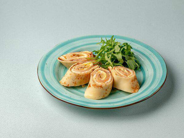 Булошная Гурман Булкинъ - Блины с лососем и омлетом