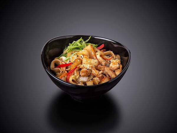 Фудзи - Яичная лапша с курицей и ананасом