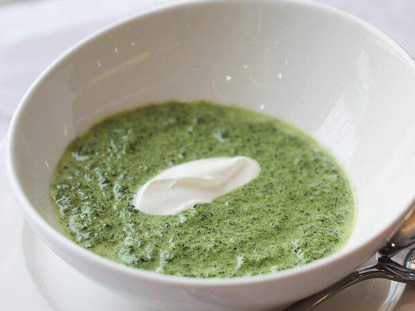 Фитнес-кафе от X-Fit - Крем-суп из шпината