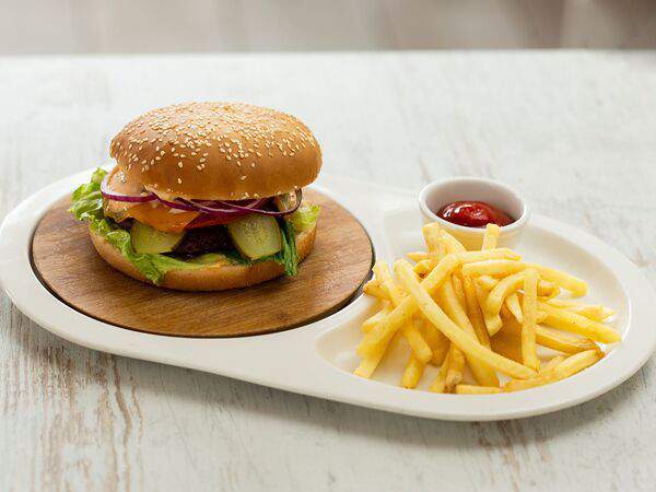 Васильки - Бургер из мраморной говядины