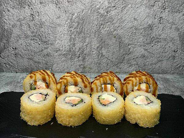 Сушильная - Темпура с копченым лососем и курицей