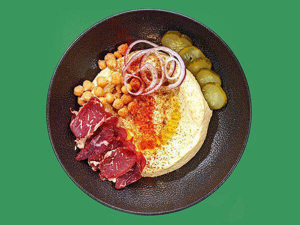 Голодный Яша - Хумус с пастрами