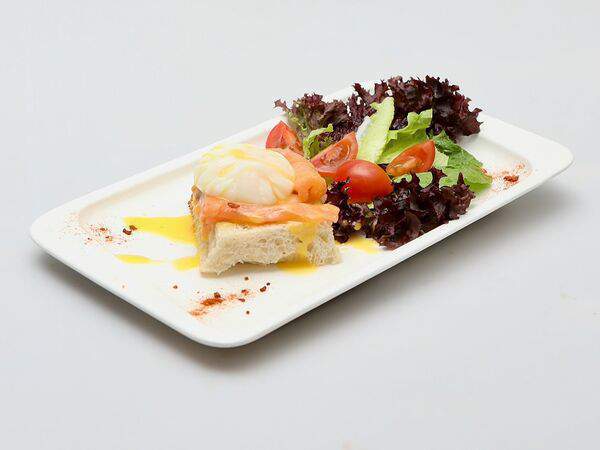 Barelli - Яйцо Бенедикт со слабосоленым лососем