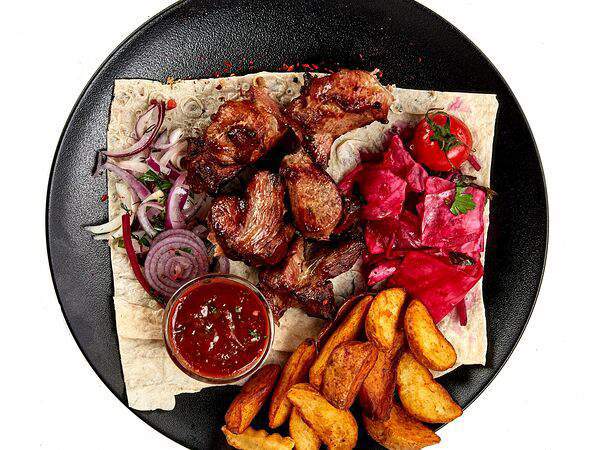 Mangall cafe - Шашлык из cвинoй мякоти