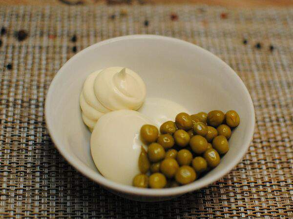 Окрошка - Яйцо под майонезом