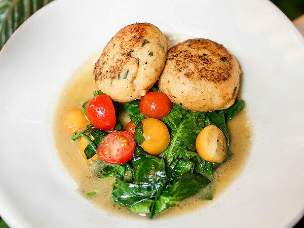 Сыроварня - Котлеты из щуки со шпинатом