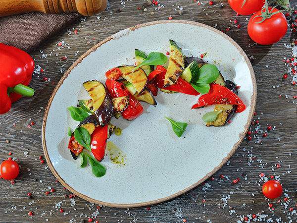 Ресторан Старый Город - Овощи-гриль с шампиньонами