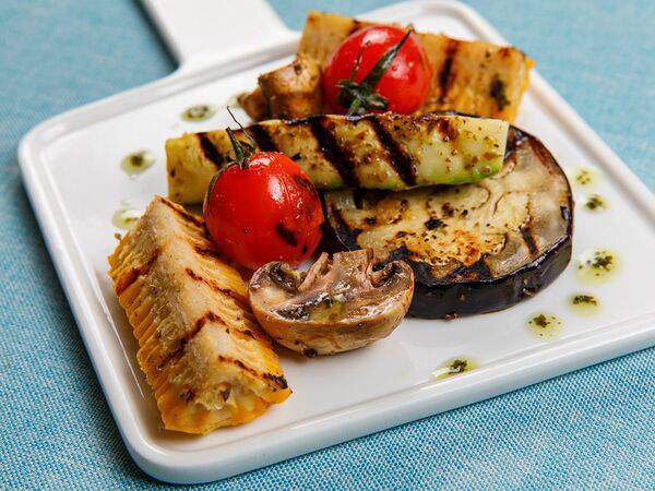 Акварель - Сезонные овощи на гриле