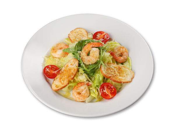 Чебуречная Брынза - Салат Цезарь с креветками