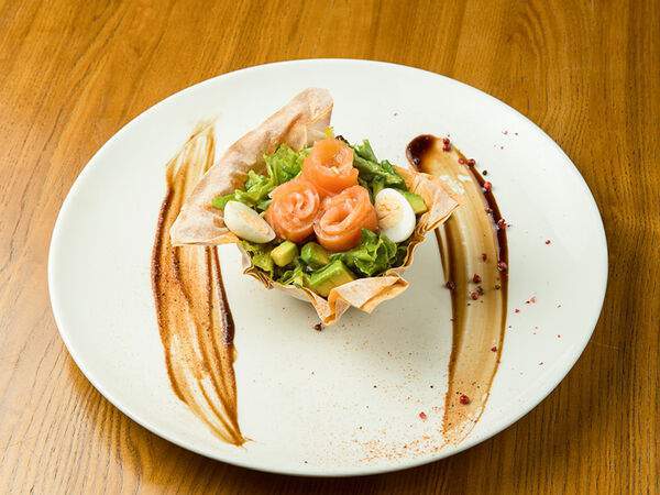 Тетка фишер - Салат с семгой