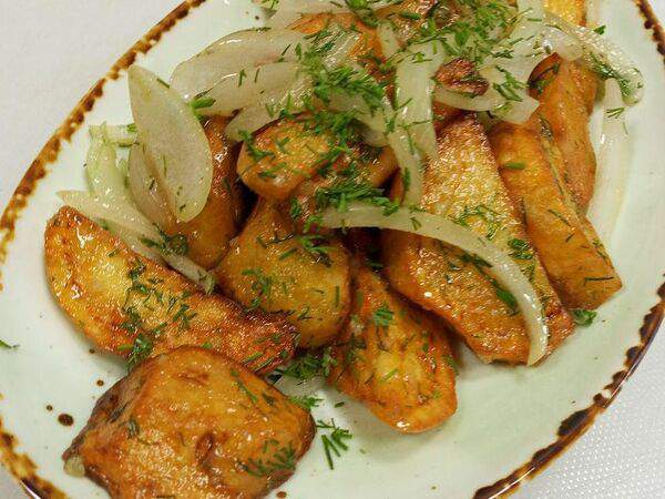 Khortsi & Puri - Картофель жареный по-домашнему с луком