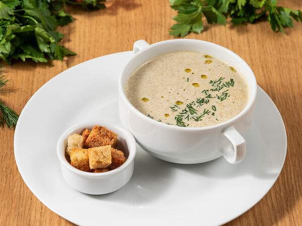 Ресторан Компания - Крем-суп Грибной с гренками