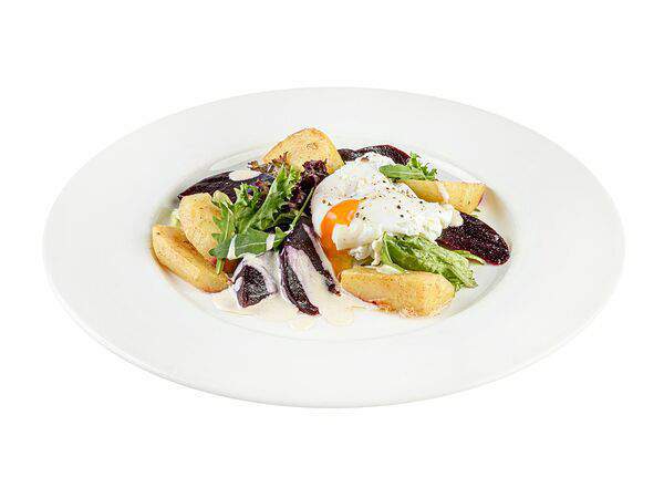 Le Noir - Овощной салат с яйцом пашот и соусом тоннато