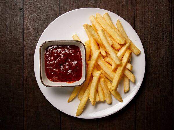 Зелёный ролл - Картофель фри