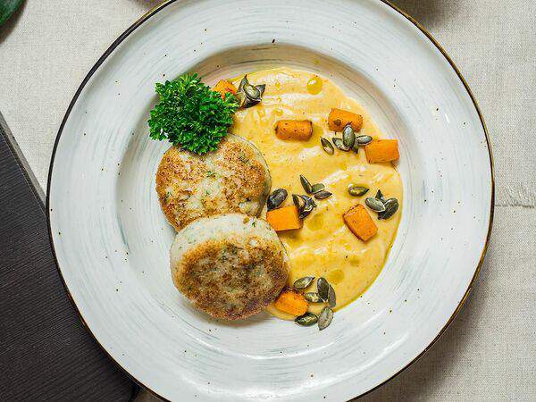 Хлебные истории - Котлетки из щуки с тыквенным пюре