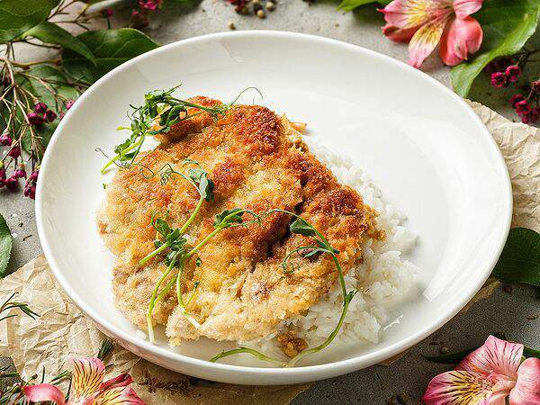 Вэлфед - Кацудон с рисом и яичным омлетом