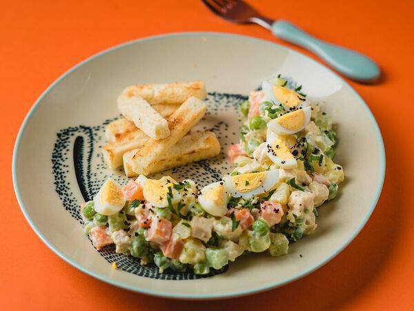 Баклажан Горьковская - Салат Оливье детский