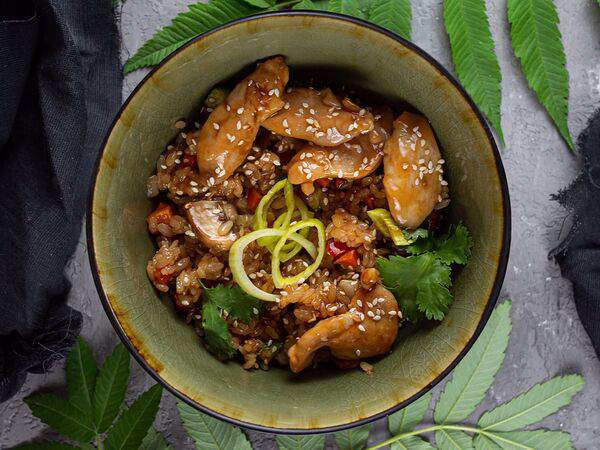 Sailor Moon - Жареный рис с курицей