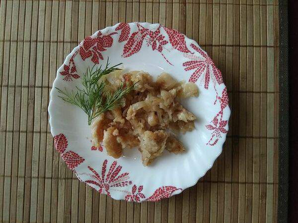 Кафе Мария - Поджарка из пангасиуса