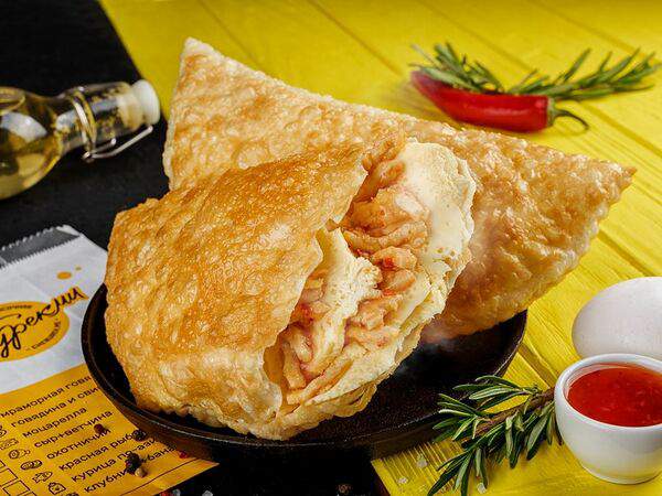 Чебурекми - С курицей по-азиатски и омлетом