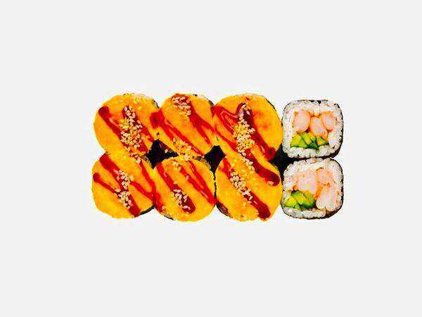 Воки - Запеченный с креветкой