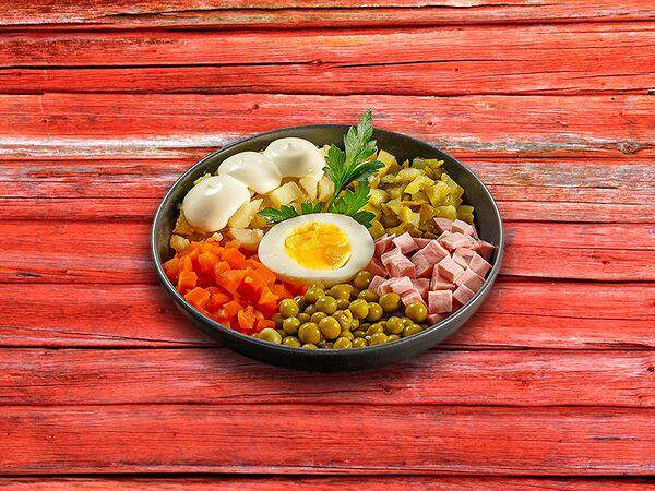 Русские блины - Салат Оливье