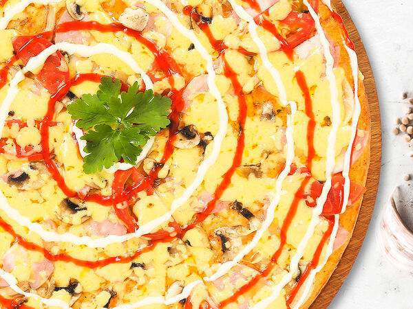 КусОк - Пицца с грибами и ветчиной