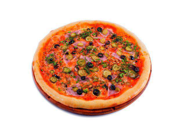 Едунаберу - Пицца с ветчиной и грибами