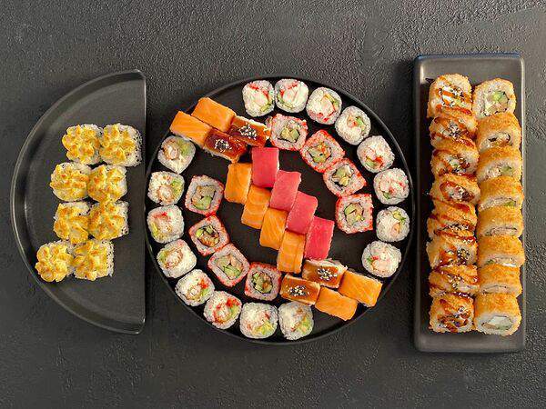 Лосось sushi & oysters - Сет Нас много