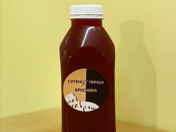 Гугенот пицца - Морс брусничный