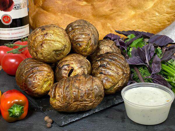 Шашлык тандыр - Картофель на мангале