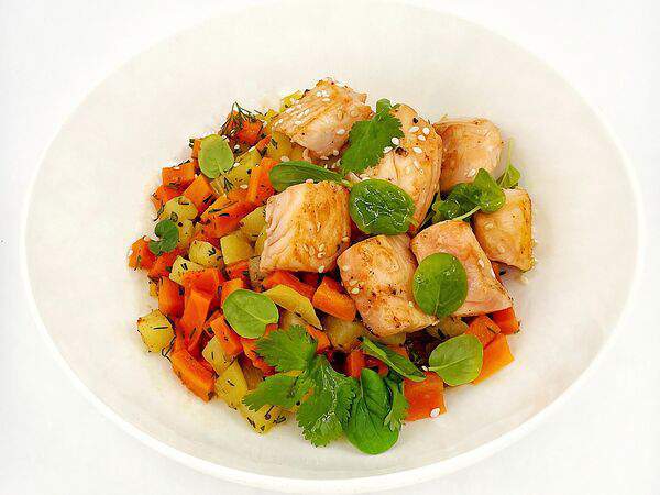 Organic Origin - Ароматное рагу из репы с топпингами на Ваш выбор