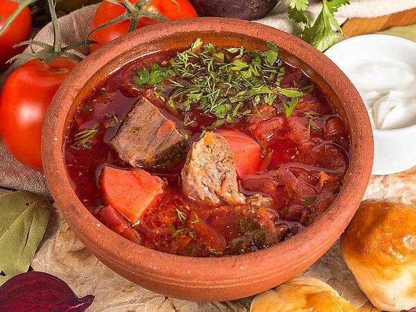 Мушмула - Борщ с гренками