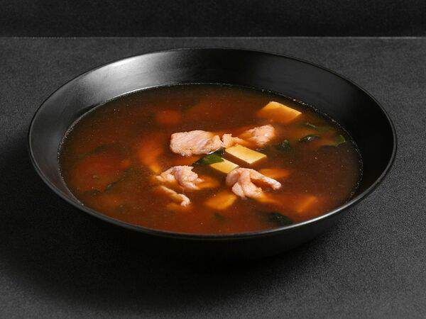 Суролл - Мисо-суп с лососем