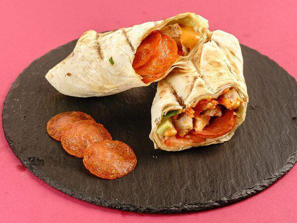 Лаваш - Шаурма с курицей и пепперони