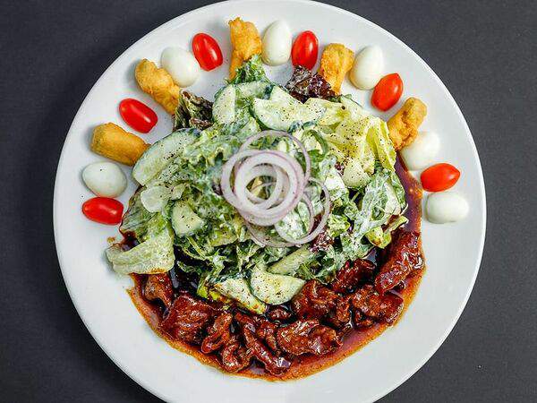 Счастье - Тёплый салат с кониной